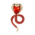 Alloy Rhinestone Cobra Brooch Pin For Suits Coats And Lapels view 5