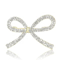 Alloy Rhinestone Bow Brooch Pin For Womens Clothing Decoration view 5