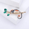Alloy Enamel Chameleon Brooch Pin For Coats And Blazers view 2