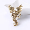 Alloy Enamel Dragon Brooch Pin For Men Lapel Decoration view 6