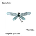 Alloy Rhinestone Dragonfly Brooch Pin For Women's Coat Decoration view 6