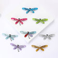 Alloy Rhinestone Dragonfly Brooch Pin For Women's Coat Decoration view 1