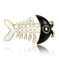 Alloy Enamel Cartoon Fish Brooch Pin For Coats And Shirts view 2