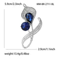 Metal Alloy Crystal Rhinestone Orchid Brooch For Coats And Sweaters view 6