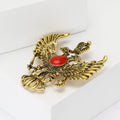 Vintage Alloy Double Dragon Brooch Pin For Suits And Coats view 3