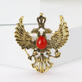 Vintage Alloy Double Dragon Brooch Pin For Suits And Coats view 2