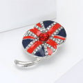 Alloy Enamel Poppy Flower Brooch For Suit And Coat Decoration view 2