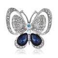 Alloy Rhinestone Butterfly Brooch Pin For Women's Coats And Cardigans view 5