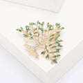 Alloy Rhinestone Tree Of Life Brooch Pin For Suits And Coats view 3