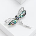 Alloy Abalone Shell Dragonfly Brooch Pin For Coats And Sweaters view 2