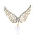 Alloy Pearl Angel Wing Brooch Pin For Women’s Suits And Coats view 5