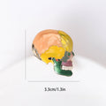 Alloy Enamel Colorful Skull Brooch Pin For Bags Hats And Outfits view 5