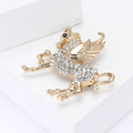 Alloy Rhinestone Pegasus Brooch For Suits Coats And Lapels view 3