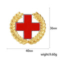 Alloy Enamel Red Cross Badge Brooch Pin For Medical Gifts view 5