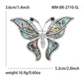 Natural Abalone Shell Butterfly Brooch For Versatile Fashion Accessories view 5