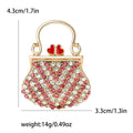 Alloy Rhinestone Heart Handbag Brooch Pin For Coats And Sweaters view 6