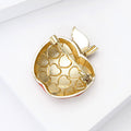 Alloy Red Apple Heart Brooch Pin For Cardigan And Suit view 4