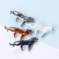 Alloy Enamel Tiger Brooch Pin For Zodiac Animal Fashion Accessories view 1