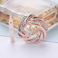 Vintage Alloy Rhinestone Flower Brooch Pin For Scarves And Apparel view 1