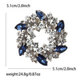 Alloy Rhinestone Bauhinia Wreath Brooch Pin For Women’s Apparel view 10