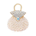 Alloy Pearl Handbag Brooch Pin For Women Suits And Coats view 5