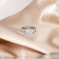 Korean Japanese Minimal Chic Textured Good Luck Meaning Fashion Ring For Women 2023 Style view 4
