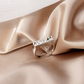 Korean Japanese Minimal Chic Textured Good Luck Meaning Fashion Ring For Women 2023 Style view 2