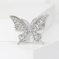 Alloy Pearl Butterfly Brooch With Rhinestones For Blazer Accessories view 1
