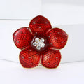Alloy Enamel Poppy Flower Brooch Pin For Women's Clothing view 1