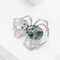 Alloy Shell Spider Brooch Pin For Men Suit Lapels view 2