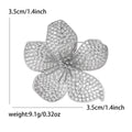 Metal Alloy Zircon Peach Blossom Lapel Pin For Suit Decoration Brooch view 5