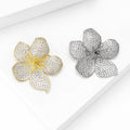 Metal Alloy Zircon Peach Blossom Lapel Pin For Suit Decoration Brooch view 3