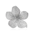 Metal Alloy Zircon Peach Blossom Lapel Pin For Suit Decoration Brooch view 1