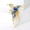 Alloy Zircon Phoenix Brooch Pin For Luxury Autumn Winter Apparel view 2