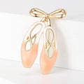 Alloy Enamel Ballet Shoe Brooch Pin For Suit Lapels view 3