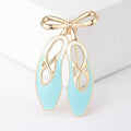 Alloy Enamel Ballet Shoe Brooch Pin For Suit Lapels view 2