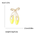 Alloy Enamel Ballet Shoe Brooch Pin For Suit Lapels view 5