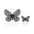 Alloy Butterfly Insect Brooch Pin For Suit Clothing Decoration view 1