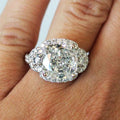European American Luxury Zircon Ring For Women Fashion Anniversary Celebration Finger Jewelry view 3