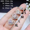 Micro Pave Heart Zircon Ring Fashion Heart Shape Women's Engagement Diamond Ring view 5
