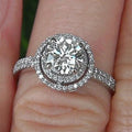 Elegant Bridal Micro Pave Round Zircon Ring For Women, Noble Wedding Accessory Jewelry view 2