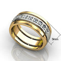 European American Two Tone Couple Rings Trendy Unisex Minimalist Index Finger Ring For Women view 5
