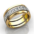 European American Two Tone Couple Rings Trendy Unisex Minimalist Index Finger Ring For Women view 1