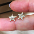 New Five Pointed Star Stud Earrings For Women Summer Fashion Student Ear Jewelry view 2