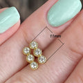 Japanese Korean Style Full Zircon Stud Earrings For Women Elegant Everyday Jewelry view 5