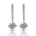 Fashion OL Sparkling Full Crystal Micro Pave Zircon Drop Hook Earrings For Women view 1