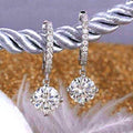 Fashion OL Sparkling Full Crystal Micro Pave Zircon Drop Hook Earrings For Women view 3