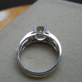 Luxury Sparkling Round Zircon Women's Ring Wedding Anniversary Celebration Gift Jewelry view 4