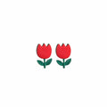 Cute Enamel Alloy Asymmetric Bunny Carrot Rose Flower Letter Stud For Women Girls Fashion Earrings view 5