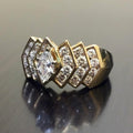 Vintage Wide Band Full Zircon Men Ring Trendy Statement Jewelry Travel Souvenir Gift view 2